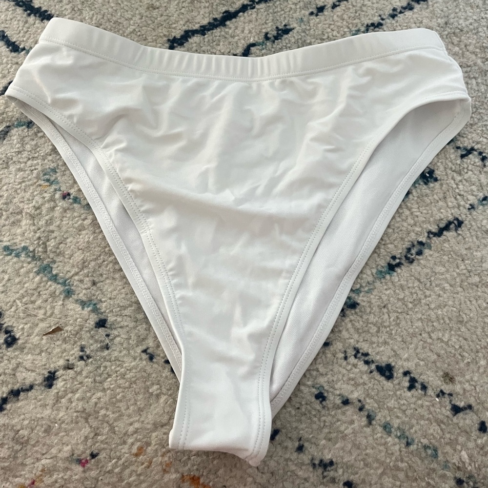 White bathing suit bottoms